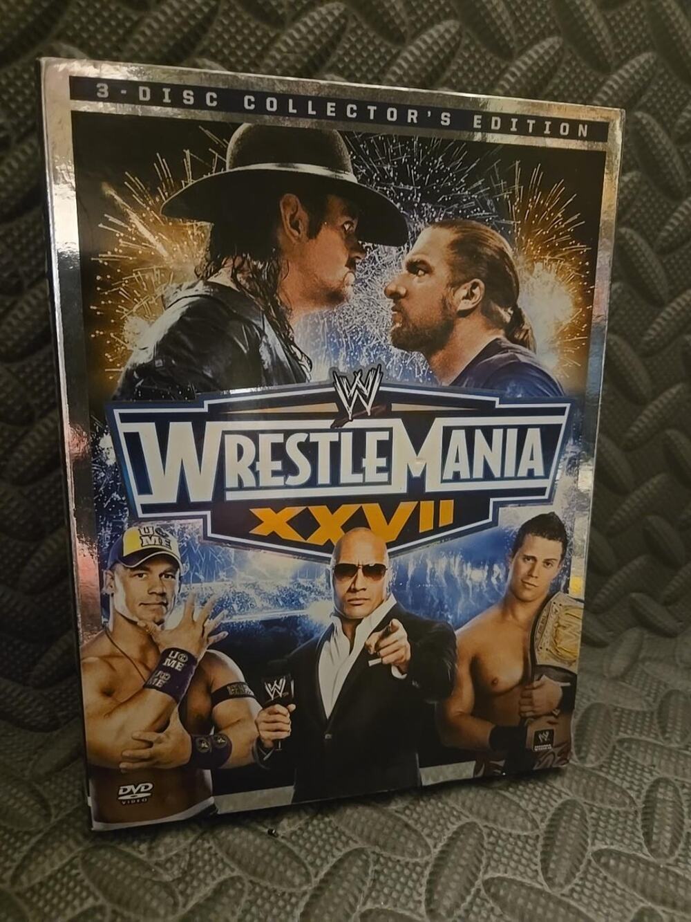 WWE WrestleMania XXVII 27 Collector's Edition 3-Disc DVD Set The Rock John Cena